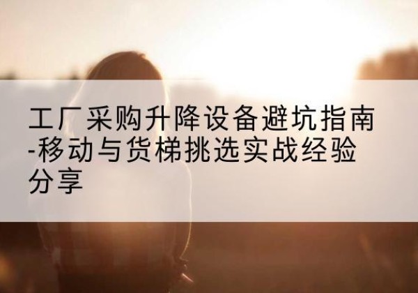 安龙移动式升降机怎么选-工厂采购升降设备避坑指南-移动与货梯挑选实战经验分享
